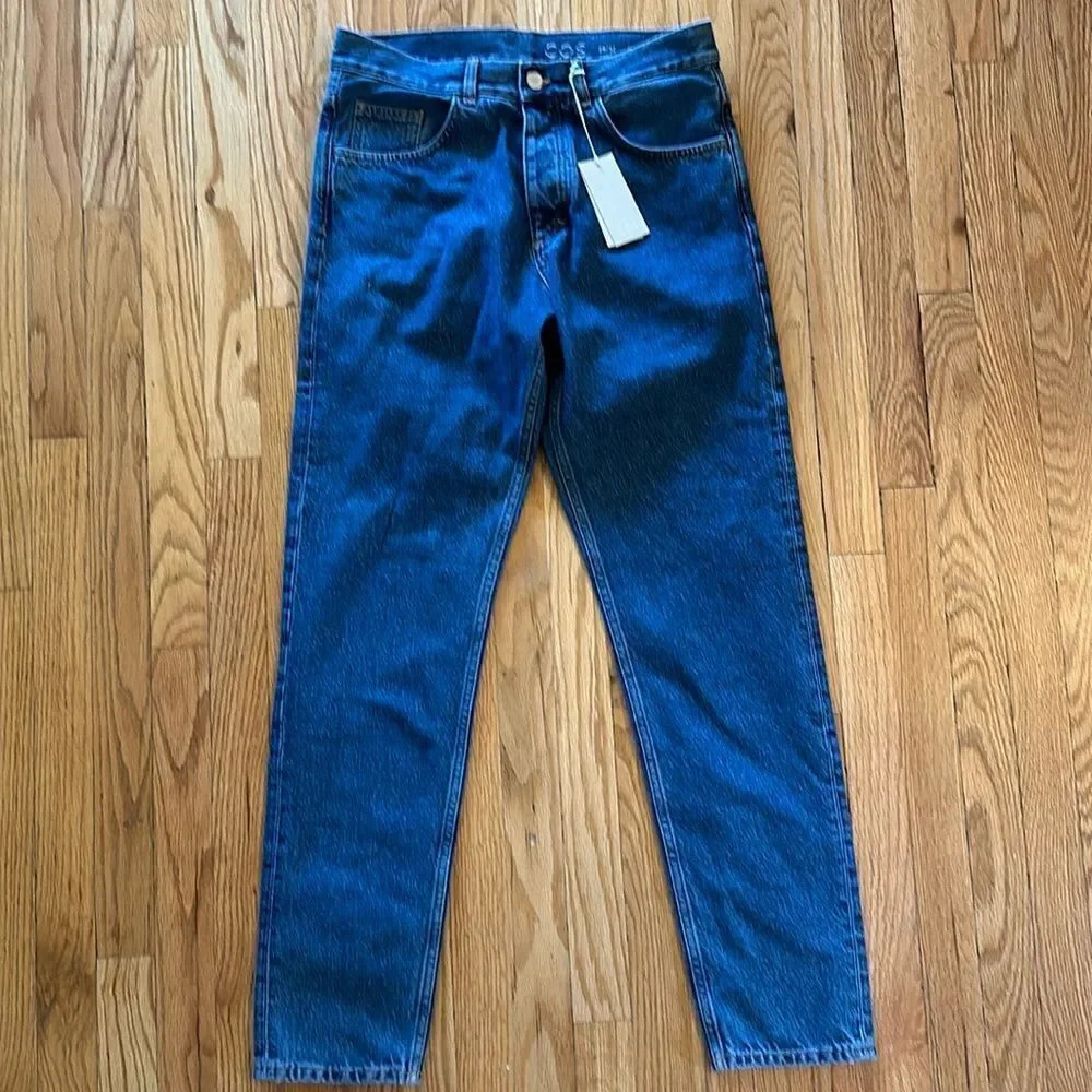 COS sz 29 jeans NWT Regular Mid Rose Tapered Leg new condition zip fly